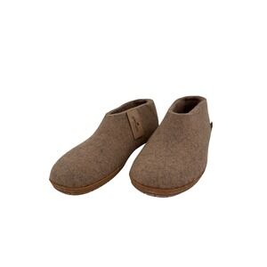 Glerups The Boot Slippers Wool Felt Brown Size 39 EU 8.5 US Unisex